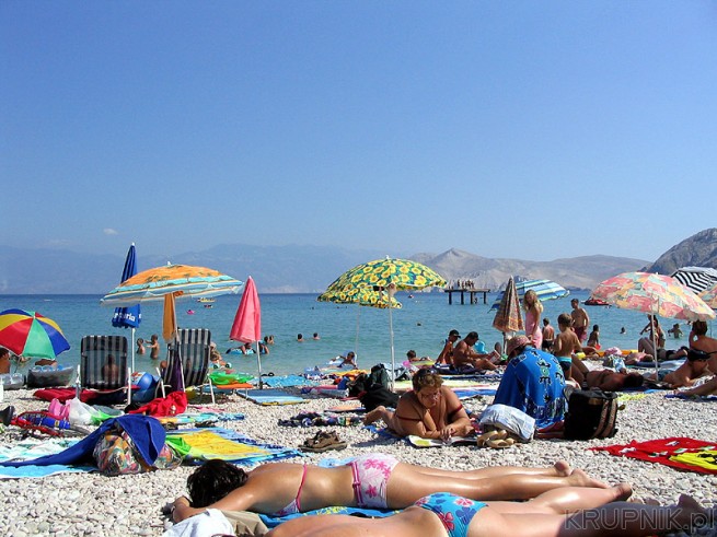 Plaża piaszczysta w Chorwacji