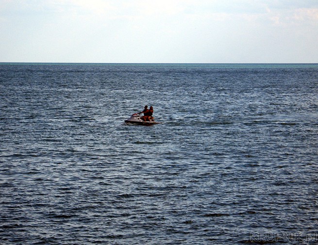Można tez popływać skuterem wodnym po Morzu Czarnym. Cena około 50lv/10min