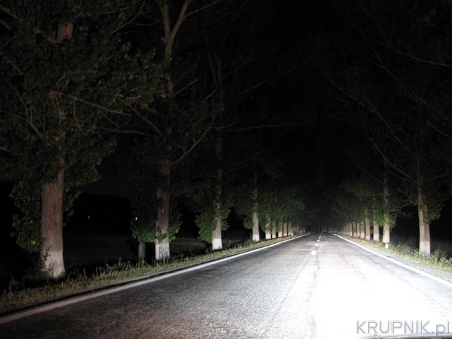 Ładna droga w Rumunii - jazda w nocy, sama przyjemność
