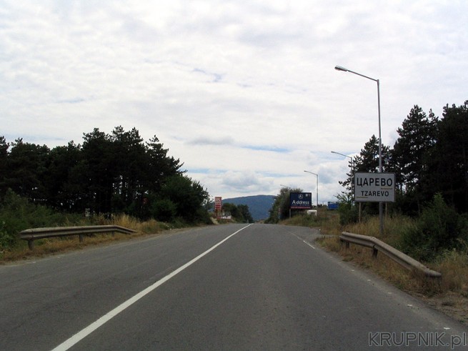 Wjazd do miejscowości Carewo w Bułarii (Tzarevo)