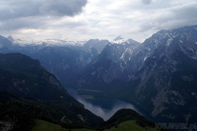 Widok z góry Jenner, kilka kilometrów na południe od Berchtesgaden - widać przepiękne ...