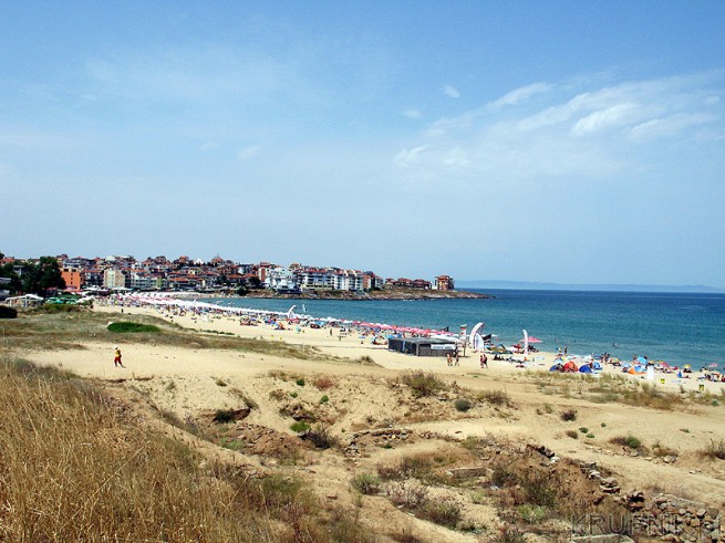 Sozopol ma dwie plaże - w starej części miasta i w nowej. Na starym mieście ...